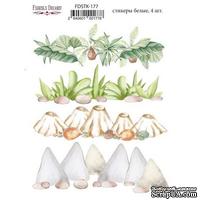 Набор наклеек (стикеров) 4 шт Dinosauria  177, ТМ Фабрика Декора - ScrapUA.com