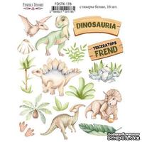 Набор наклеек (стикеров) 16 шт Dinosauria  178, ТМ Фабрика Декора - ScrapUA.com