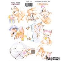 Набор наклеек (стикеров) 9 шт Funny fox girl  184, ТМ Фабрика Декора - ScrapUA.com