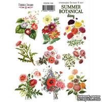 Набор наклеек (стикеров) 9 шт Summer botanical diary  190, ТМ Фабрика Декора - ScrapUA.com