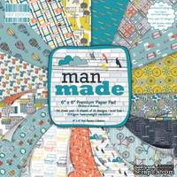 Набор бумаги от First Edition - Man Made, 15х15 см, 16 листов - ScrapUA.com