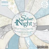 Набор бумаги от First Edition - Silent Night, 15х15 см, 16 листов (сформирован из большого набора)