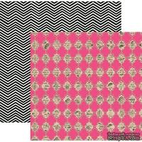 Лист скрапбумаги My Mind&#039;s Eye Quatrefoil, 30х30 см, двусторонняя - ScrapUA.com