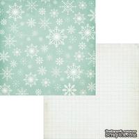 Лист двусторонней скрапбумаги Fancy Pants - Timbergrove Powder Paper, 30х30 см