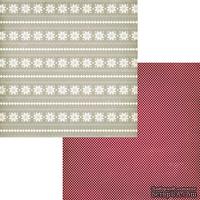Лист двусторонней скрапбумаги Fancy Pants - Timbergrove Crystals Paper, 30х30 см