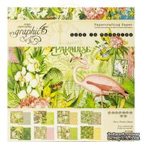 Набор скрапбумаги Graphic 45 - Lost In Paradise, 20х20 см, 24 листа