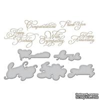 Пластины для фольгирования от Spellbinders - Elegant Occasion Sentiments