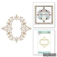 Пластины для фольгирования от Spellbinders - Petite Looking Glass Frame Glimmer Hot Foil Plate Royal Flourish by Becca Feeken