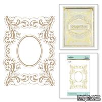 Пластины для фольгирования от Spellbinders - The Contessa's Seal Panel Glimmer Hot Foil Plate Royal Flourish by Becca Feeken