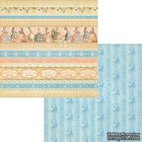 Лист скрапбумаги Graphic 45 - Gilded Lily - Royal Gardens, двусторонняя, 30х30 см. - ScrapUA.com