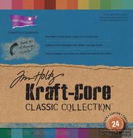 Набор кардстока с внутренним слоем Core&#039;Dinations - Tim Holtz - Kraft-Core - Classic, 30х30 см - ScrapUA.com