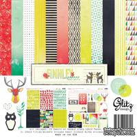 Набор бумаги и наклеек от Glitz Design - Finnley Collection Pack, 30х30 см - ScrapUA.com