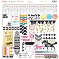 Наклейки Glitz Design - Wild &amp; Free - Titles and Accents - ScrapUA.com