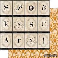 Акция! Двусторонний лист бумаги от My Mind&#039;s Eye - Happy Haunting - Spooky, 30,5x30,5см - ScrapUA.com