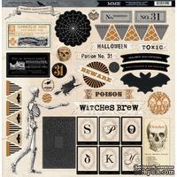 Наклейки из чипборда My Mind's Eye Happy Haunting, 30х30 см