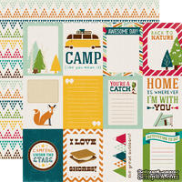 Лист бумаги с набором карточек для журналинга от Echo park - Journaling Card Paper