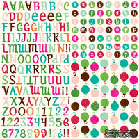 Наклейки от Echo Park - Holly Jolly Alpha Stickers - ScrapUA.com