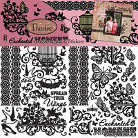 Набор наклеек-высечек HOTP - Enchanted Moments Dazzle, размер 15,2х23 см, 100 шт., цвет черный.
