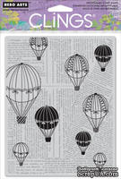 Резиновый штамп Hero Arts - Balloon Ride, c оснасткой