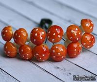 Грибочки от Scrapberry's, цвет оранжевый, 12 шт