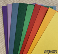 Набор полосок картона Brights - яркие, 10х30 см, 9 шт.