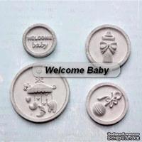 Гипсовые украшения Welcome Baby, ТМ Iris - ScrapUA.com