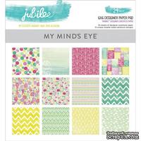 Набор двусторонней скрапбумаги My Mind&#039;s Eye - Jubilee Shepbet - Pad, 15х15 см, 24 листа - ScrapUA.com