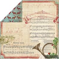 Лист скрапбумаги My Mind&#039;s Eye - Joyous - Carols, 30х30 см, двусторонняя - ScrapUA.com