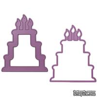 Ножи от Cheery Lynn Designs - Birthday Cake Shaker Die Set, 76 x 86 мм