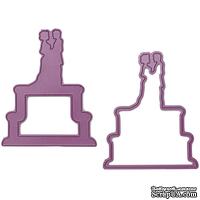 Ножи от Cheery Lynn Designs - Wedding Cake Shaker Die Set, 76 x 95 мм