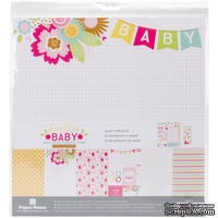 Набор скрапбумаги от Paper House - Paper House Paper Crafting Kit - Hello Baby Girl, 30 x 30 см - ScrapUA.com