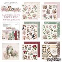 Набір паперу для скрапбукінгу Lemoncraft - Secret Garden Elements, 20.3х20.3 см, елементи для вирізання