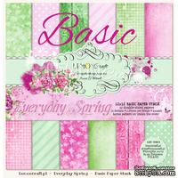 Набор скрапбумаги LemonCraft - Everyday Spring Basic, фоновые дизайны, 30х30 см,  с бонусом