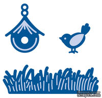Набор лезвий Marianne Design Creatable - Grass, Bird & House