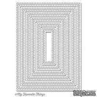 Лезвие My Favorite Things - Die-namics Inside and Out Stitched Rectangle STAX, 6 шт.