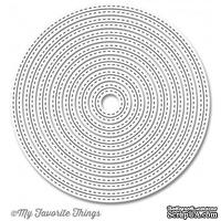 Лезвие My Favorite Things - Die-namics Inside & Out Stitched Circle STAX, 7 шт.