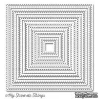 Лезвие My Favorite Things - Die-namics Inside and Out Stitched Square STAX, 7 шт.