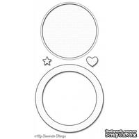Лезвие My Favorite Things - Die-namics LLD Circle Shaker Window & Frame, 4 шт.