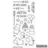 Акриловый штамп My Favorite Things - BB Happy Hippos - ScrapUA.com