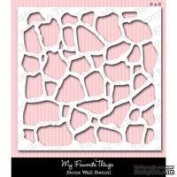 Маска My Favorite Things - Stencils MPD Stone Wall, 15х15 см