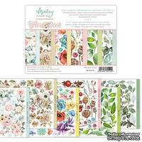 Набор скрапбумаги для вырезания Mintay Papers by Karola - Flora Book, 15х20 см, 24 листа, двусторонняя - ScrapUA.com