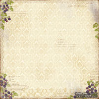 Двусторонний лист бумаги для скрапбукинга от Maja Design - Fika - Björnbärskakor, 30x30 см, - ScrapUA.com