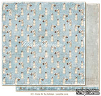 Лист двусторонней скрапбукинга от Maja Design - Love the snow, 30 x 30 см