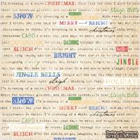 Лист одностронней скрапбумаги от Melissa Frances - Caroling All the Way - ScrapUA.com