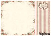 Лист двусторонней бумаги от Pion Design - Rose frame - From my Heart II, 30х30 - ScrapUA.com