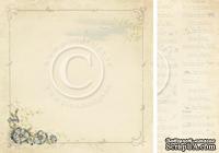 Лист двусторонней бумаги от Pion Design - Cornflower - Grandma&#039;s school book, 30х30 - ScrapUA.com
