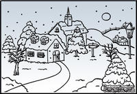 Папки для тиснения Nellie Snellen Embossing Folder - Snowy Village 1