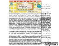 Листы-фильтры от Pink Paislee - She Art - Printed Coffee Filter Sheets - Text - Текст на бумаге тишью, 6 шт.