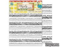 Листы-фильтры от Pink Paislee - She Art - Printed Coffee Filter Sheets - Doodles - Узоры на бумаге тишью, 6 шт.