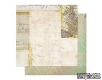 Лист скрапбумаги от Pink Paislee - Hope Chest - Records 12x12 Paper
